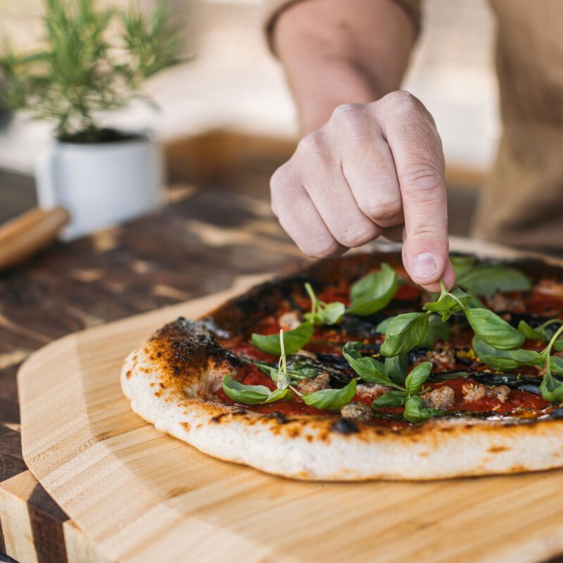 Pizzaspade i bambus, 35,5 cm