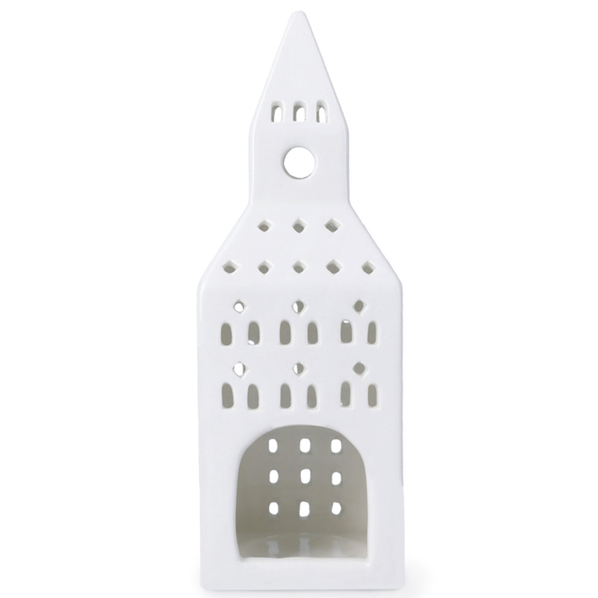 Kähler Urbania Kirketårn Lyshus 20 cm, hvid