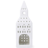 Kähler Urbania Kirketårn Lyshus 20 cm, hvid