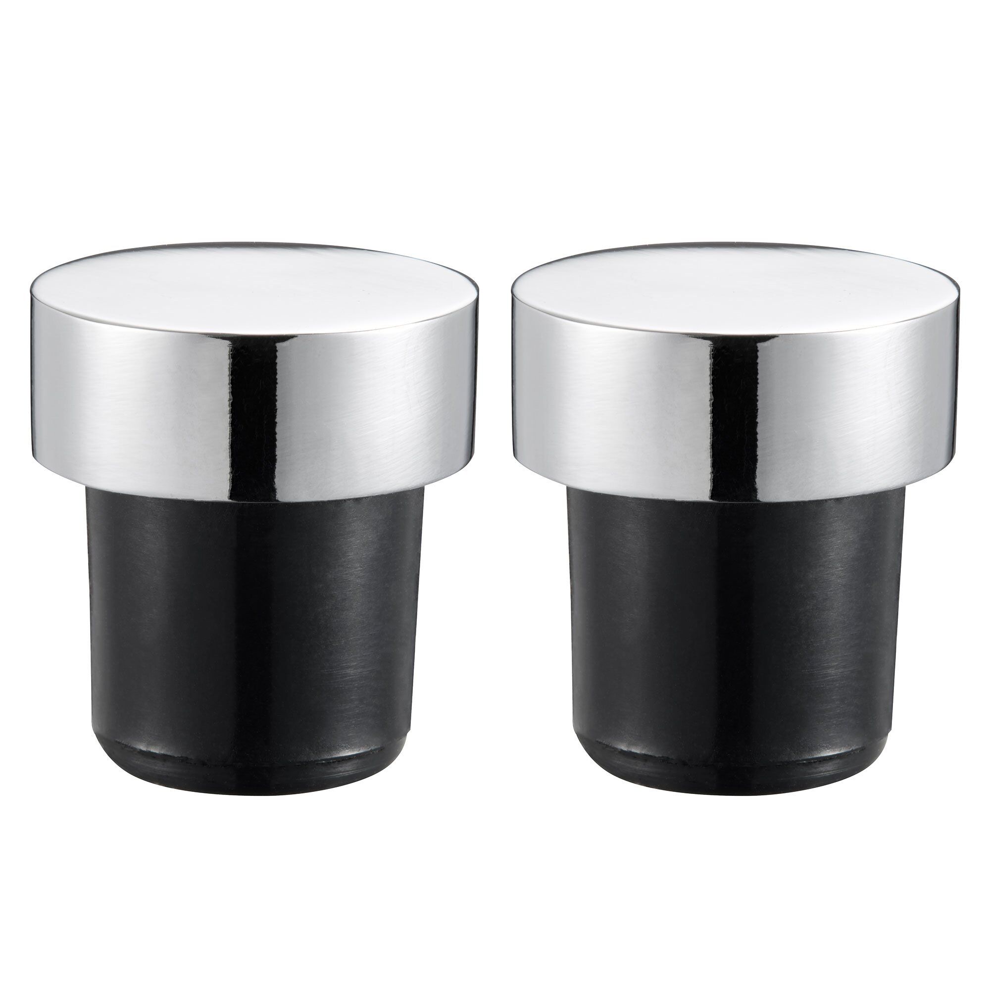 Dorre Valli vinforsegler 2-pakning 3 cm Krom