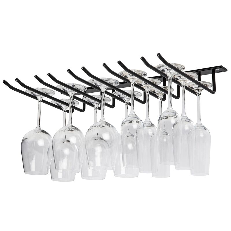 Glassoppheng til tak 15 glass, svart