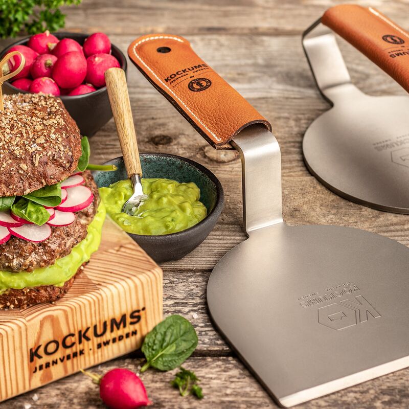 Smashjern med grillspatel, skinn