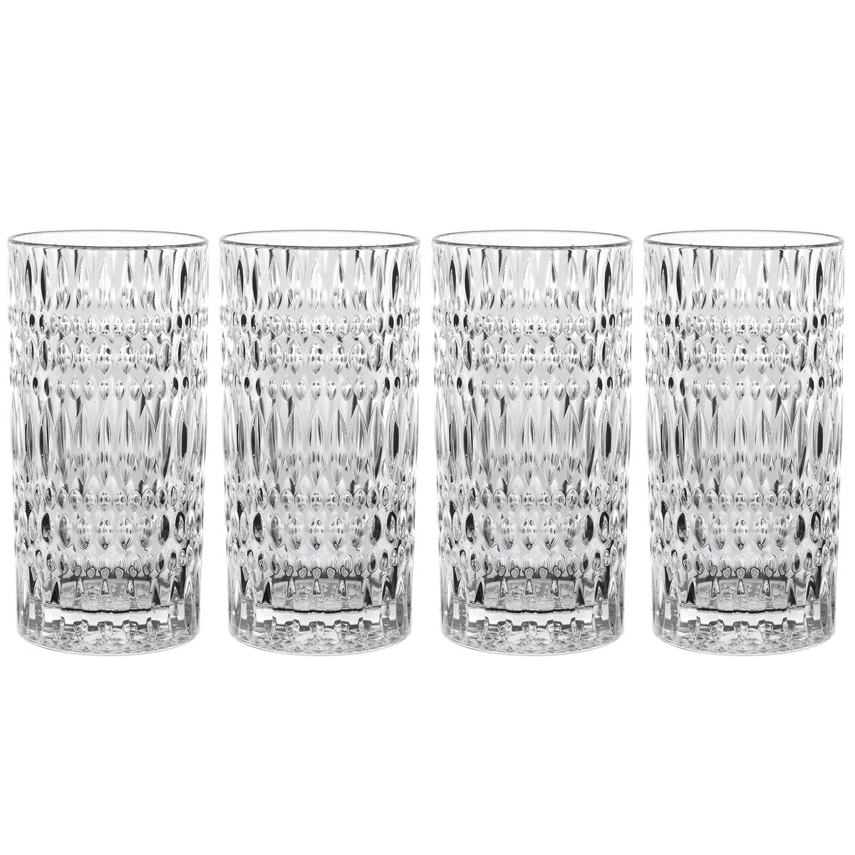 Ethno longdrinkglas, 43,4 cl, 4 stk.