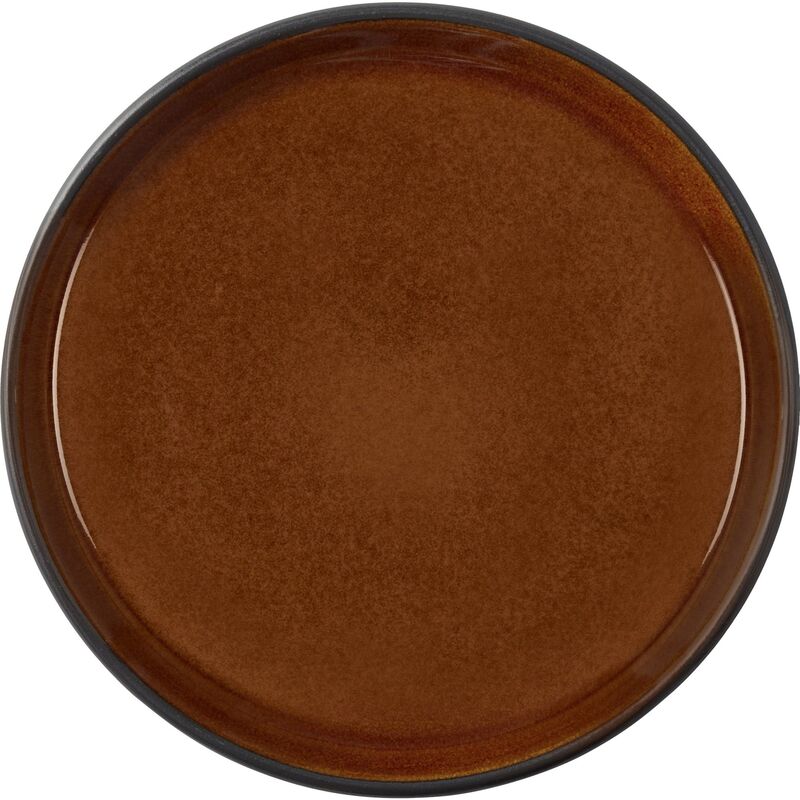 Gastro tallerken 17 cm, svart/rav