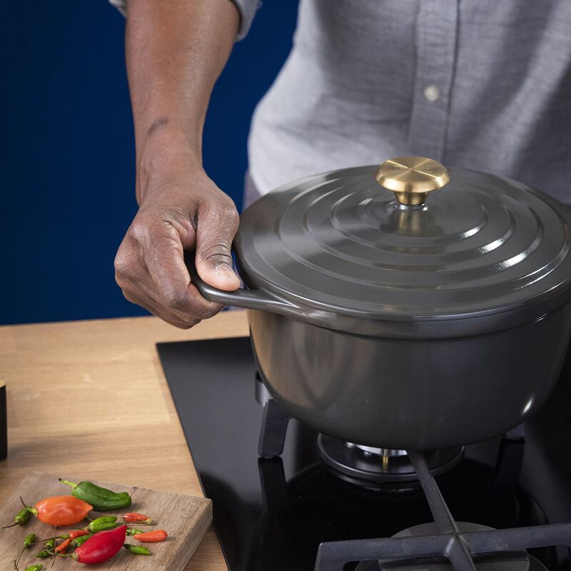 Air gryte, 4,7 liter, 24 cm, grå