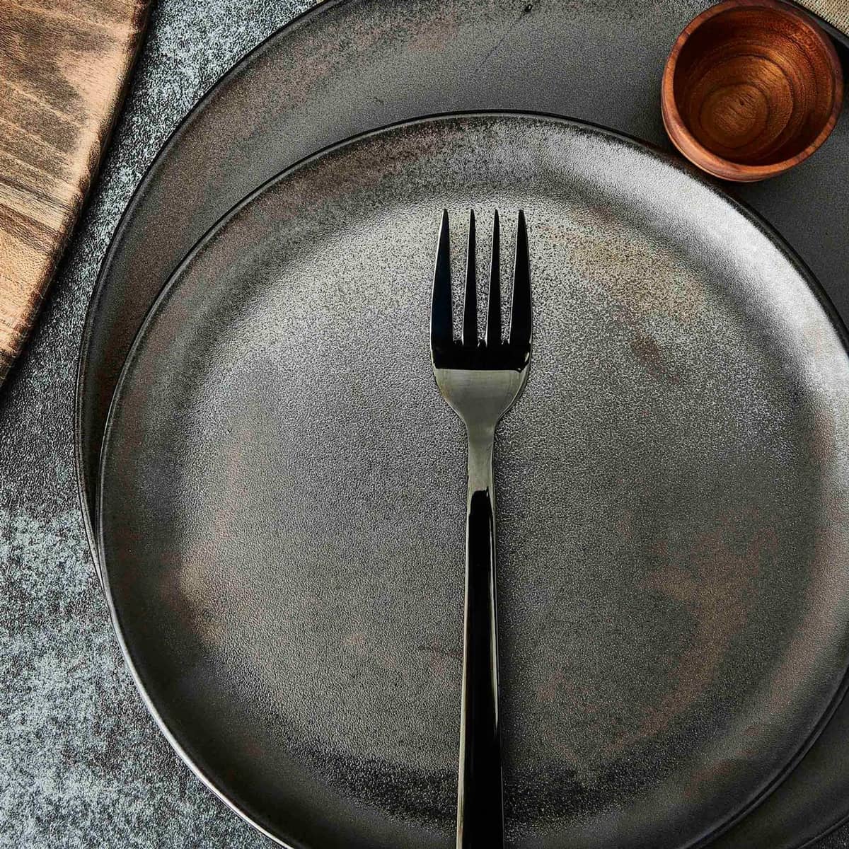 RAW tallerken, 23 cm, metallic brown