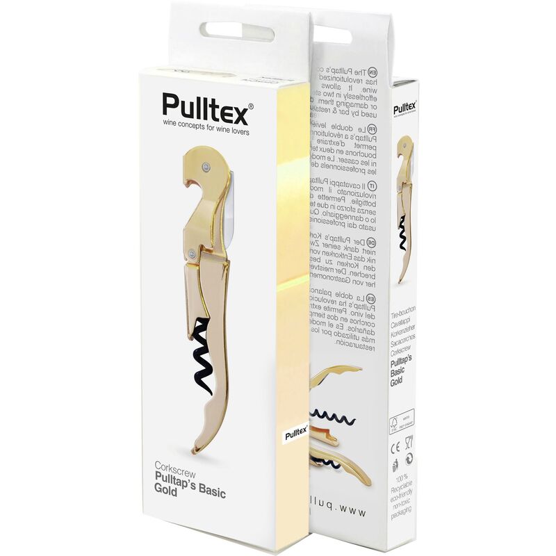 Pulltaps Basic korketrekker, gull