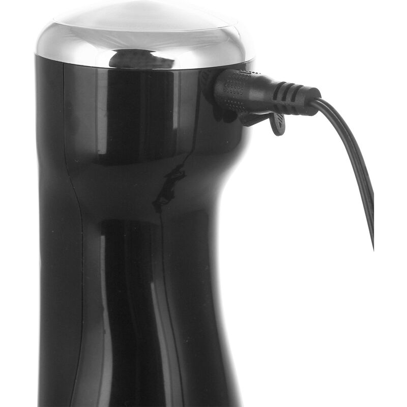 Sladdlös stavmixer + behållare, svart/rostfritt stål