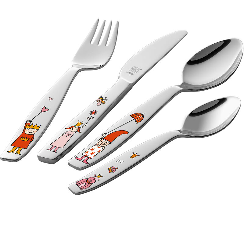 Prinsessan Emilie barnbestick 4 delar, rostfritt stål