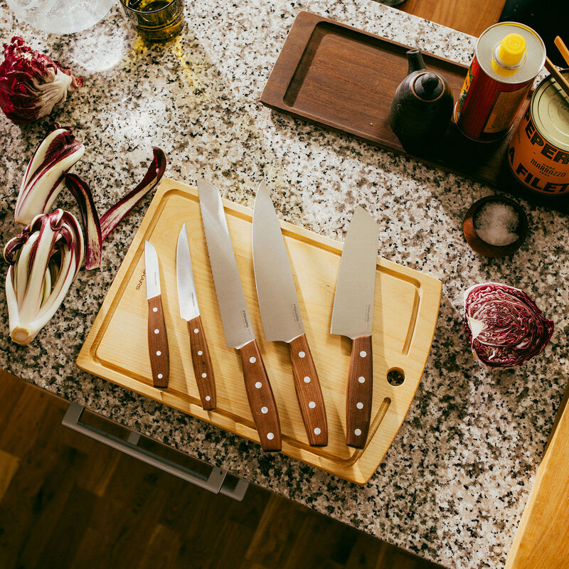 Folken knivsett 5 deler, tre