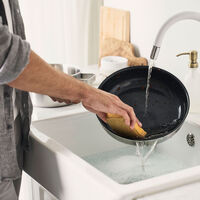 Pure stekepanne 24 cm, rustfritt stål, grønn