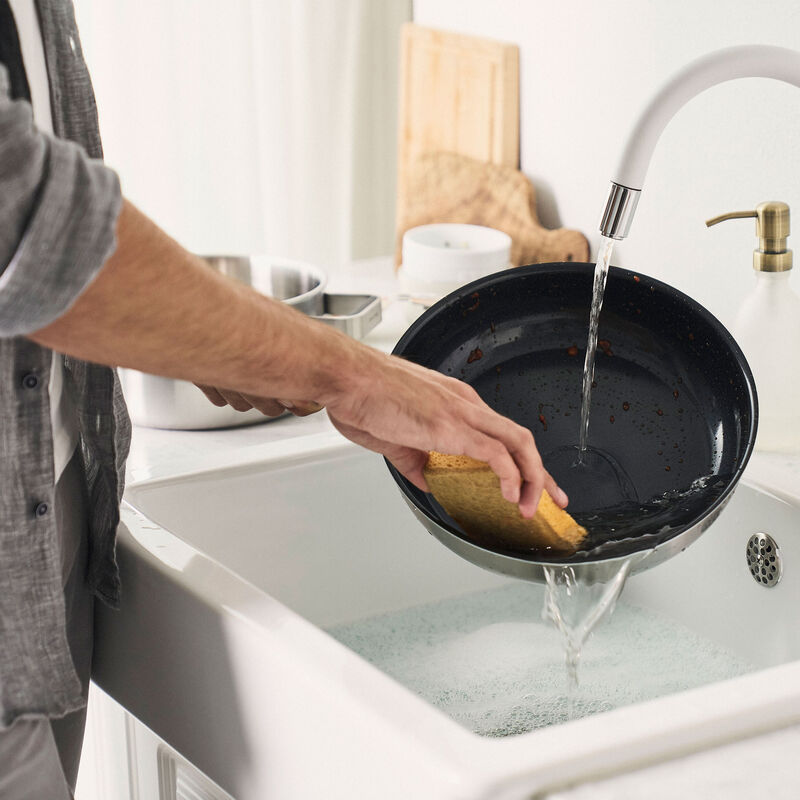 Pure stegepande 24 cm, rustfrit stål, grøn