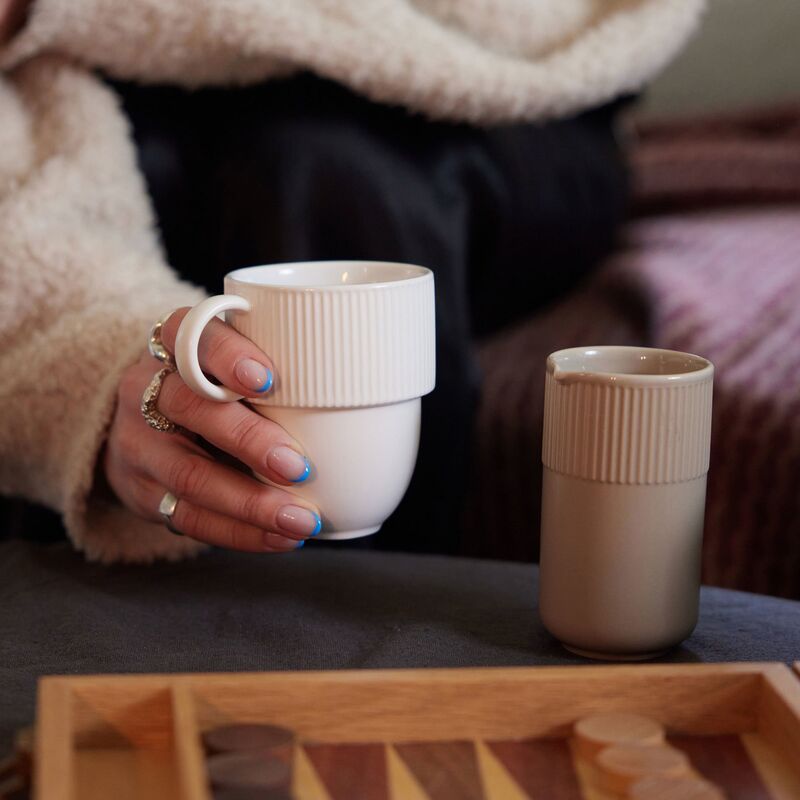 Inka maitokannu, beige