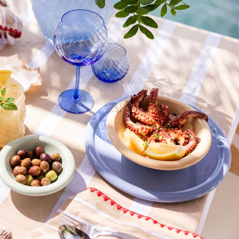 Porto tallrik, ljusblå