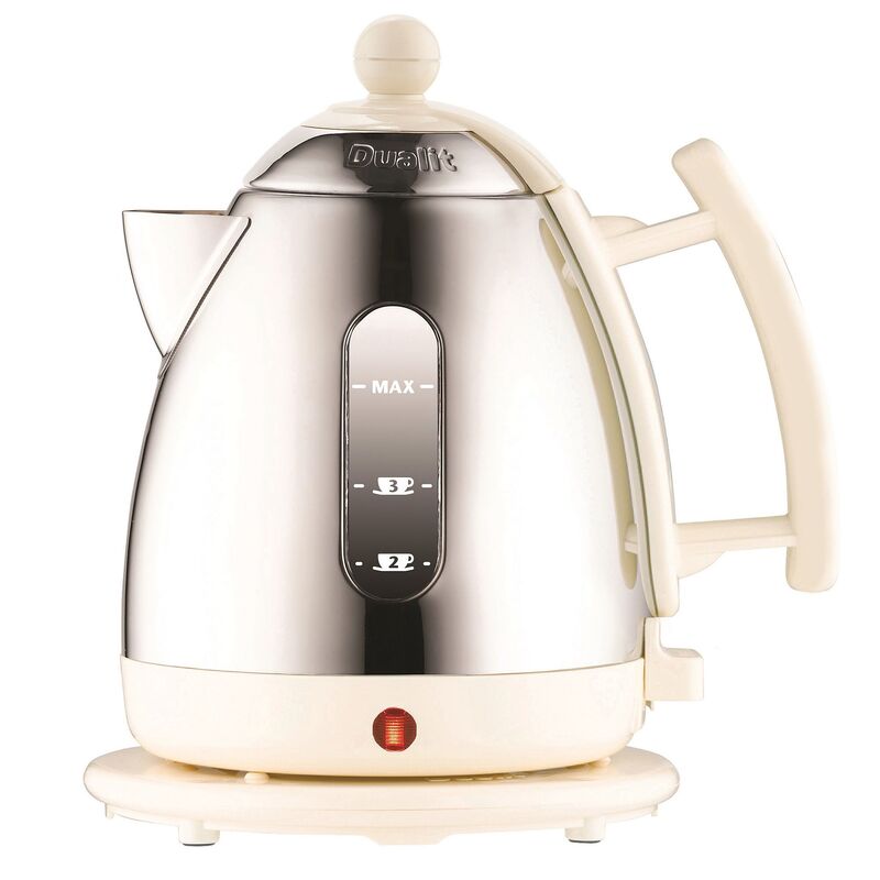 Mini vannkoker, 1 liter, canvas / sølv