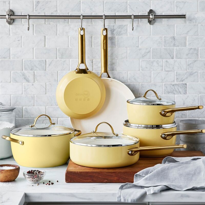 Padova stegepandesæt 2 dele, gul