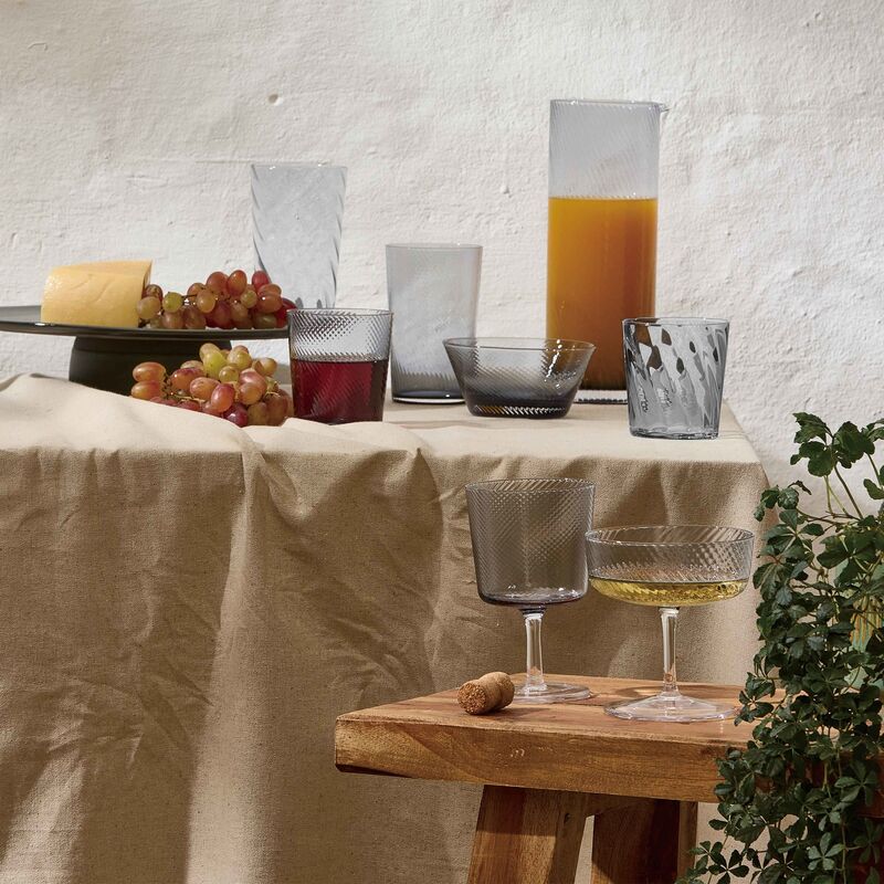 RAW Unique Swirl vandglas 30 cl, grå