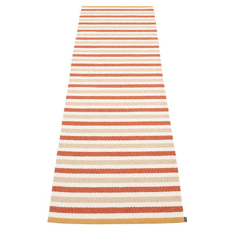 Teo gulvtæppe 70 cm x 240 cm, brick/beige/vanilla
