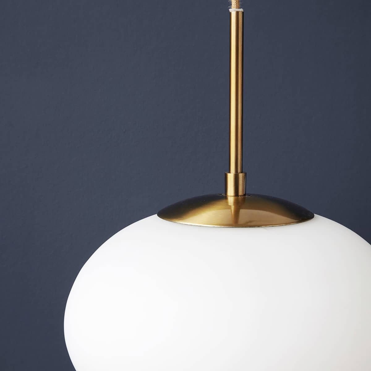 Opal lampe 30 cm, hvit