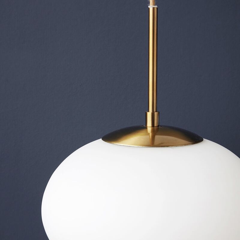 Opal valaisin 30 cm, valkoinen