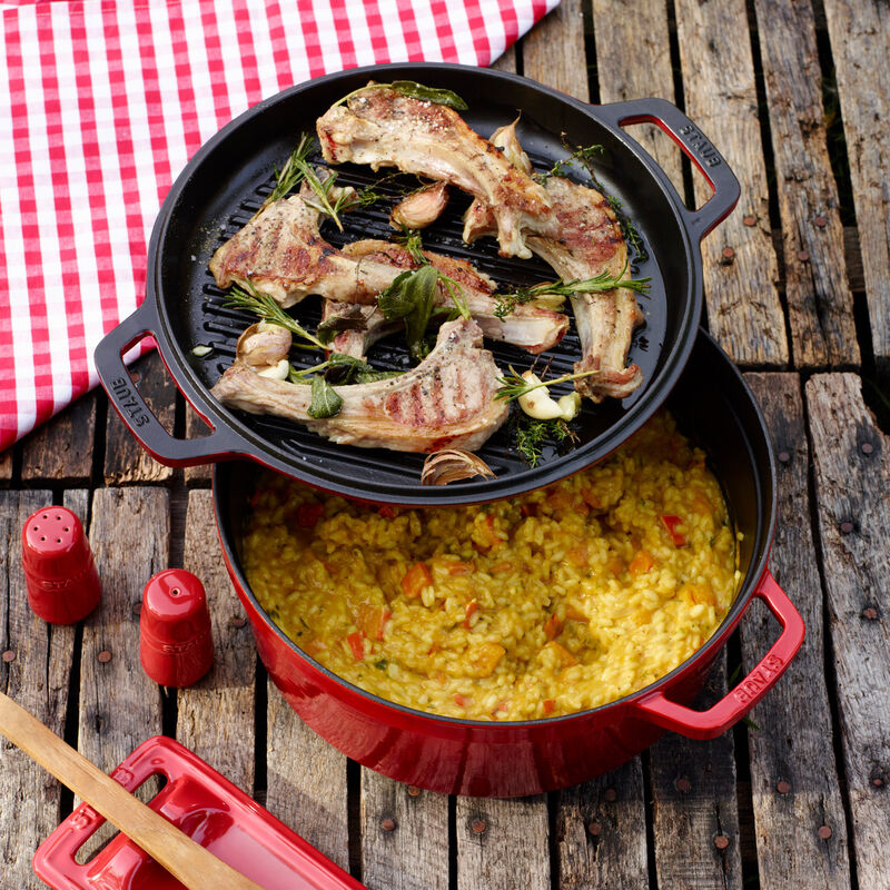 Rund Gryde 30 cm 8,35 liter Rød