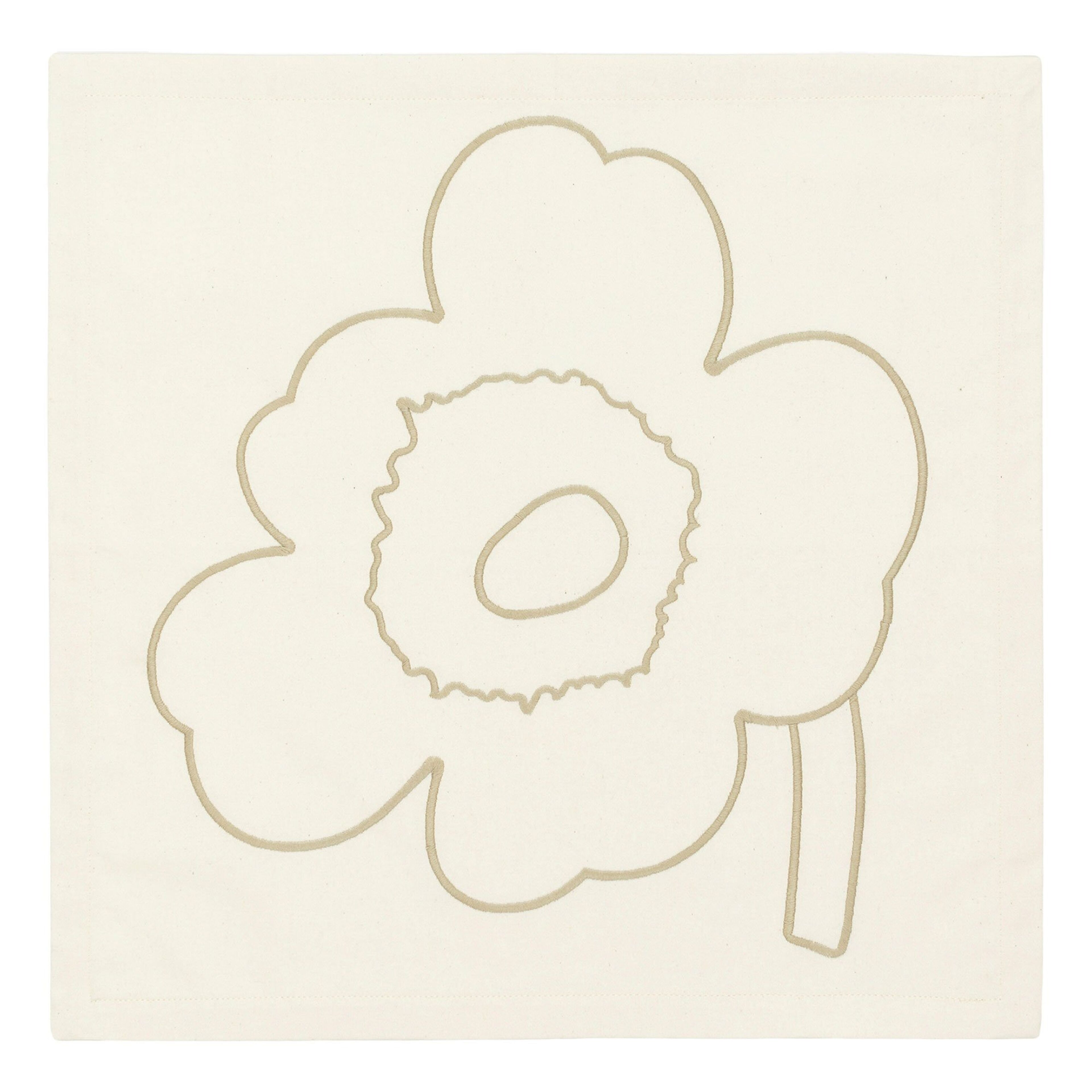 Piirto Unikko servett 3-pack, off-white/straw