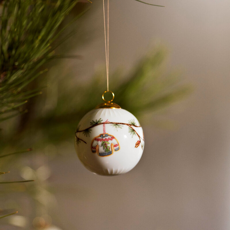 Kähler Hammershøi Christmas 2025 Kugle Ø6 cm, hvid