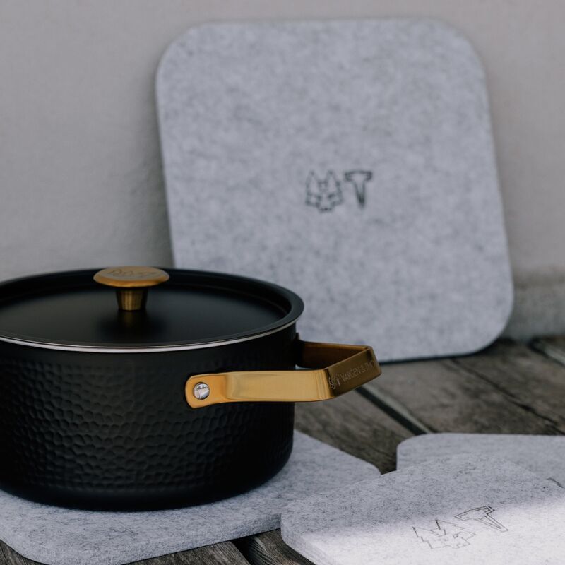 Mandus gryte 2,8 liter, matt svart