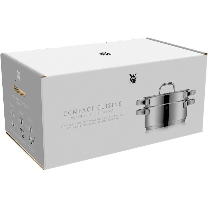 Compact Cuisine grytset, 5 delar inkl. 4 glaslock