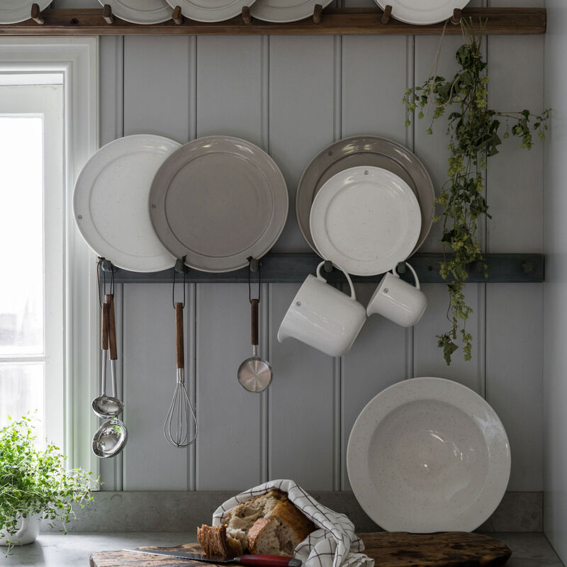 Suppeøse metall/mørk tre