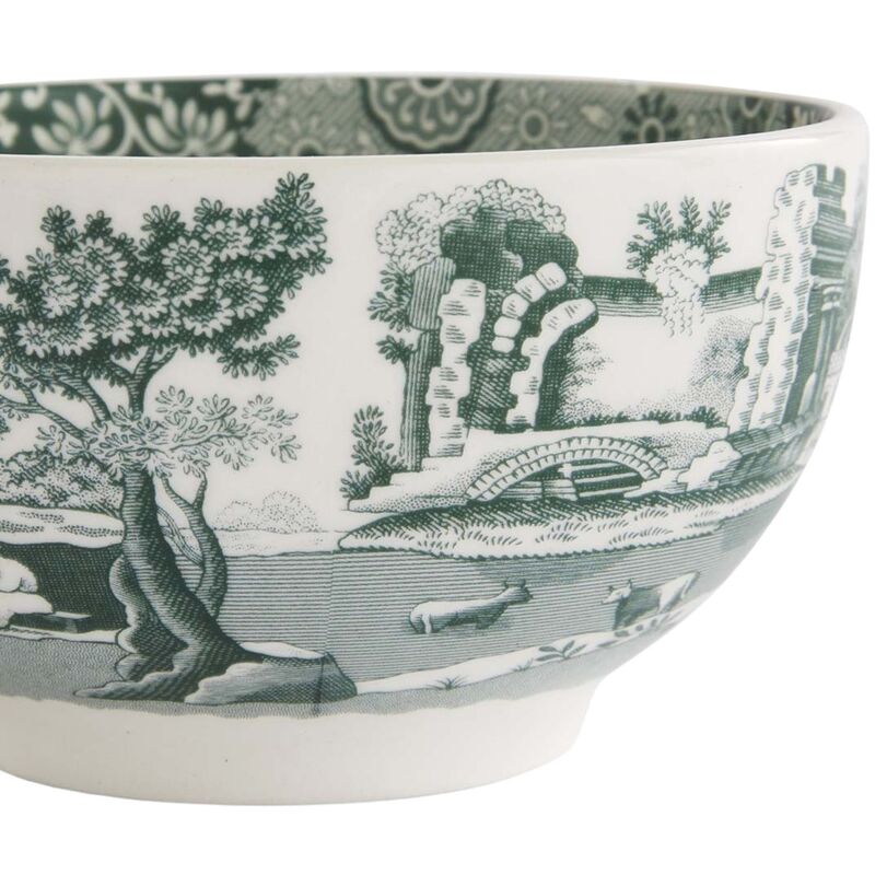 Heritage Green Italian skål 11 cm, grön/vit