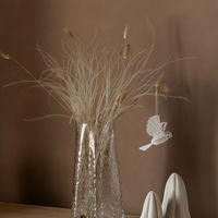 Paper Bird ornament 2-pack, natural