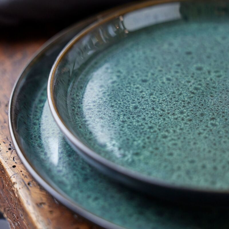 Gastro tallerken 27 cm, grønn/svart