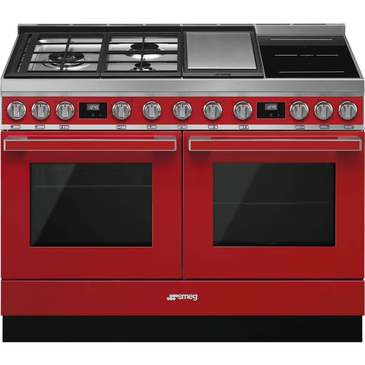 CPF120IGMPR Portofino gas-/induktionsspis, röd