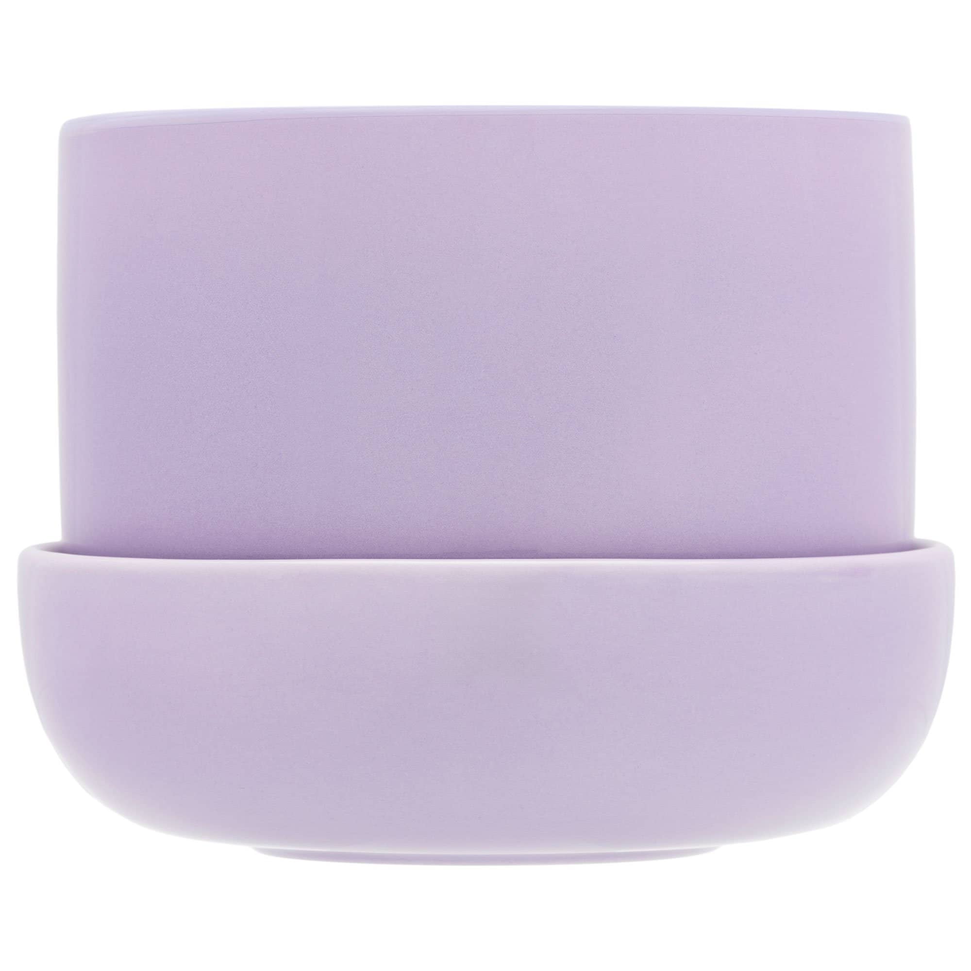 Iittala Nappula Urtepotte med underskål 17×13 cm, lilla