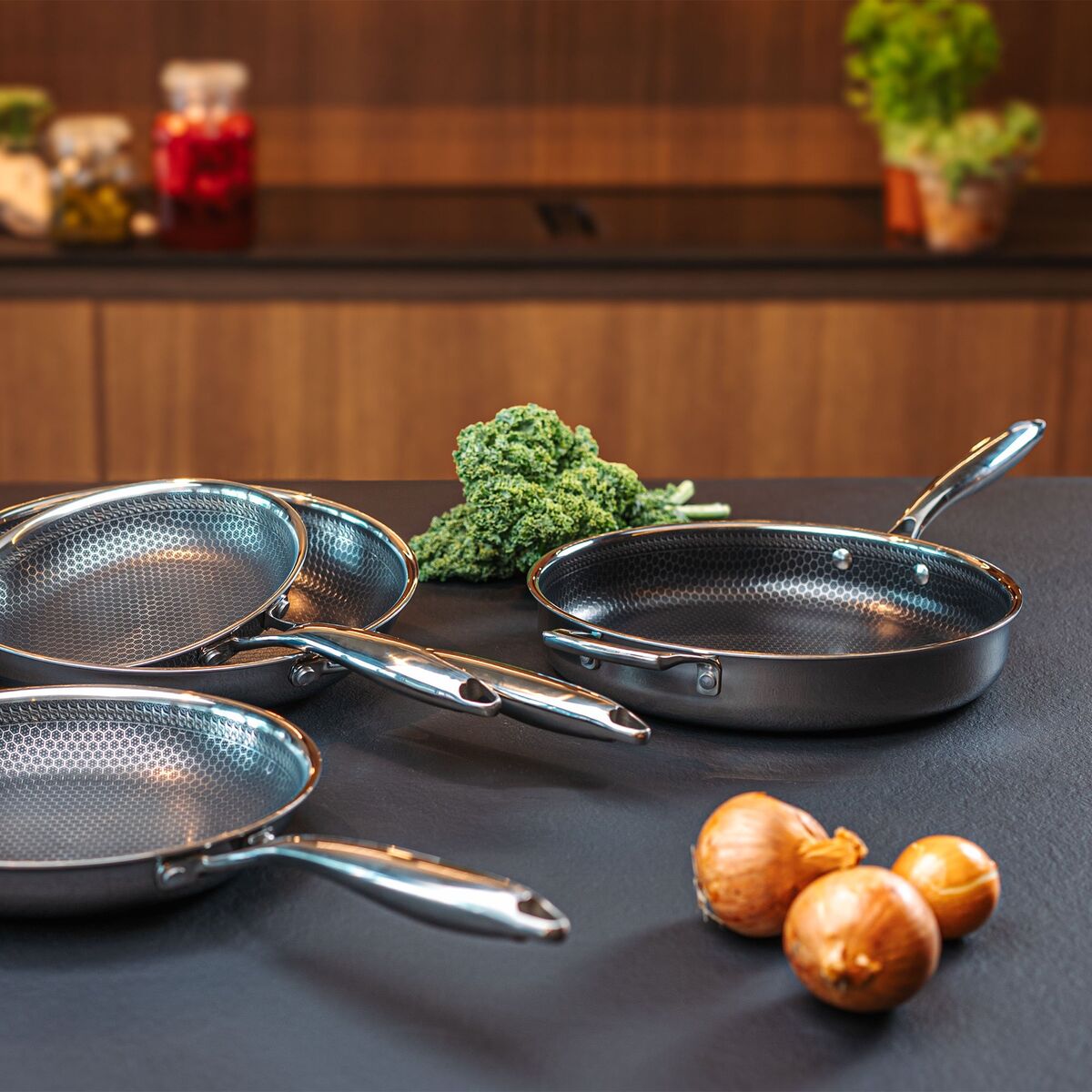Santo sautépanna med lock 28 cm