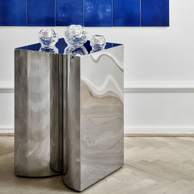 Snebold fyrfadsstage 3 stk., klar