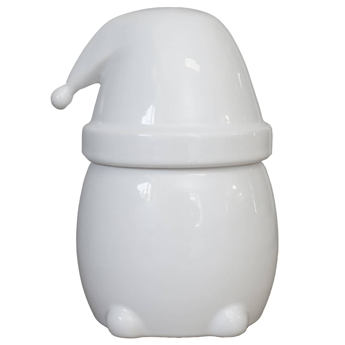 Eating Santa skål, 12,5 cm, small, shiny white