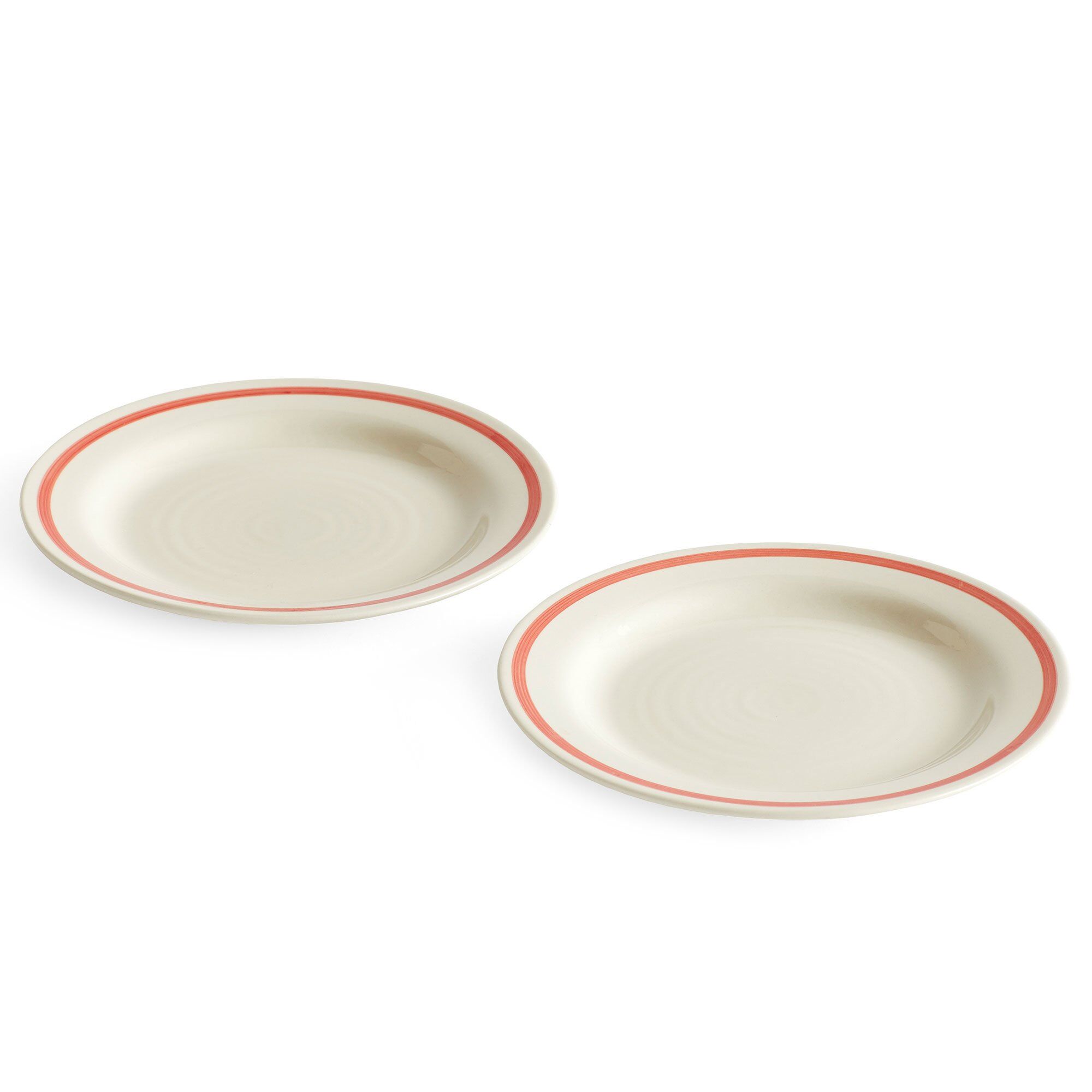 HAY - Sobremesa Plate Ø18,5 Set of 2 - Red - Oppleggingsfat - Laila Gohar - Rød