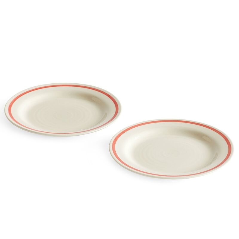 tallrik 18,5 cm, 2-pack, röd