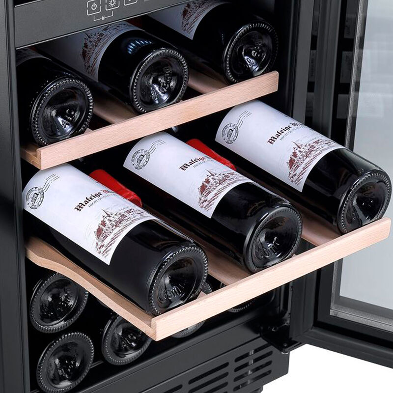 Arctic Collection 40D Fullglass Black indbygget vinkøleskab 28 flasker