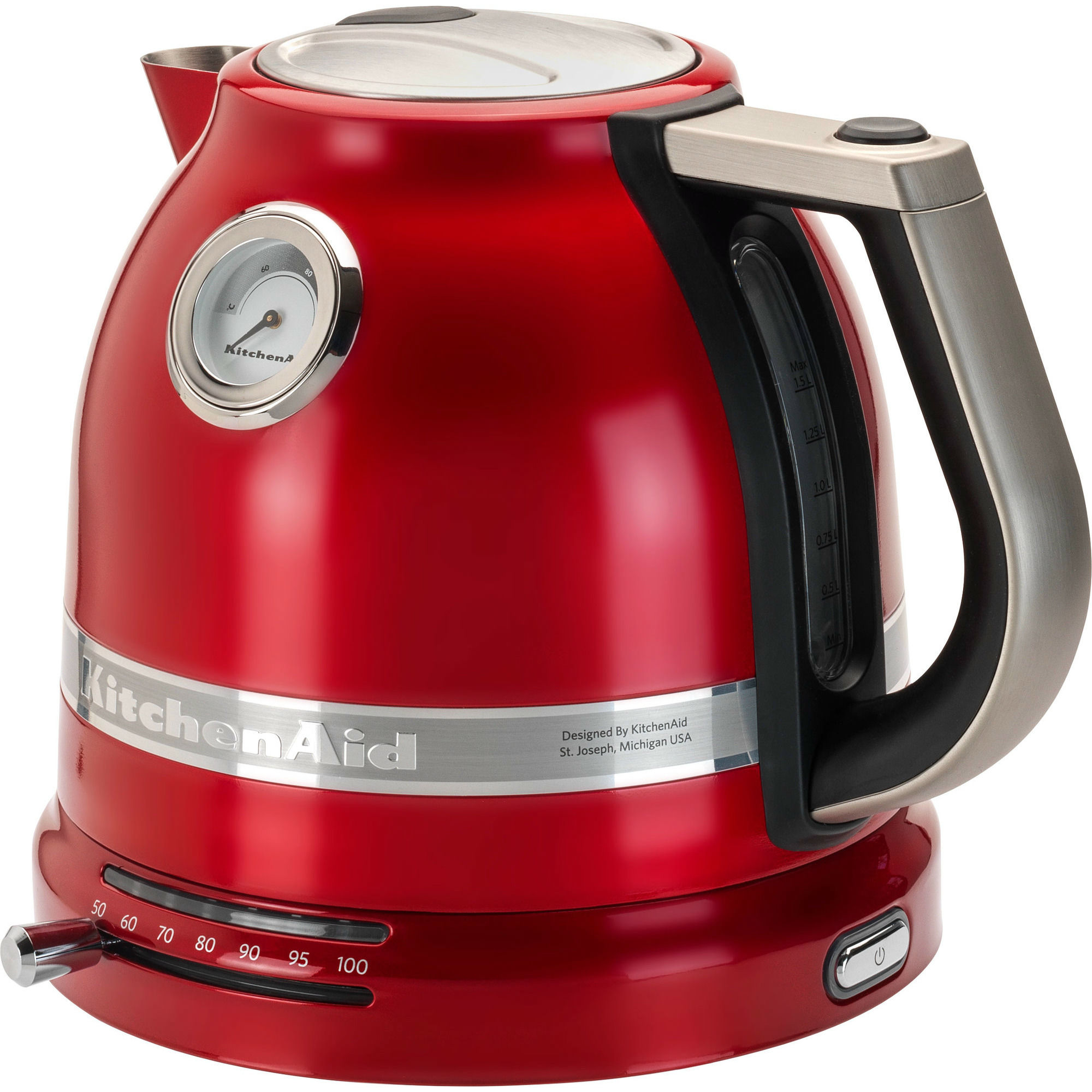 Alternativ bild 1 för KitchenAid Artisan Vattenkokare 1.5L - Röd