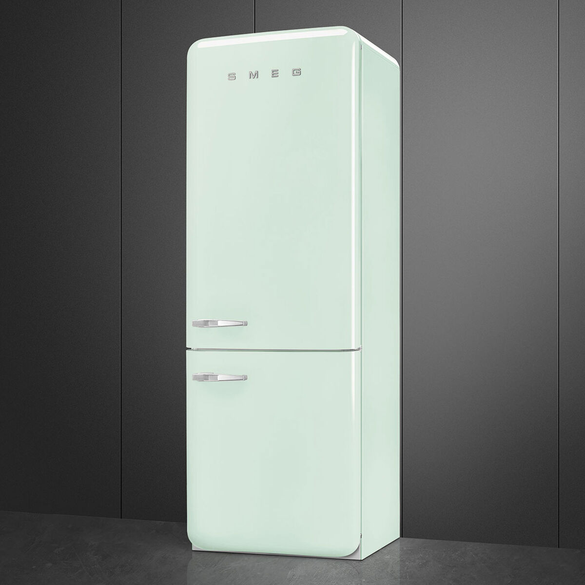 Smeg FAB38RPG6 högerhängd kyl/frys 70 cm, pastellgrön