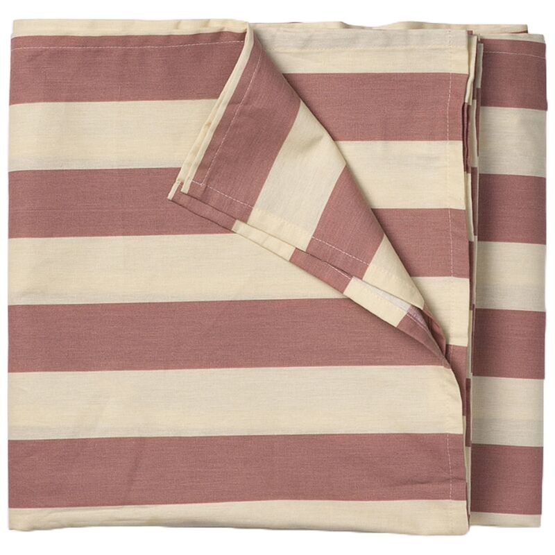 Irene bordsduk 180x145 cm, terrakotta/gul