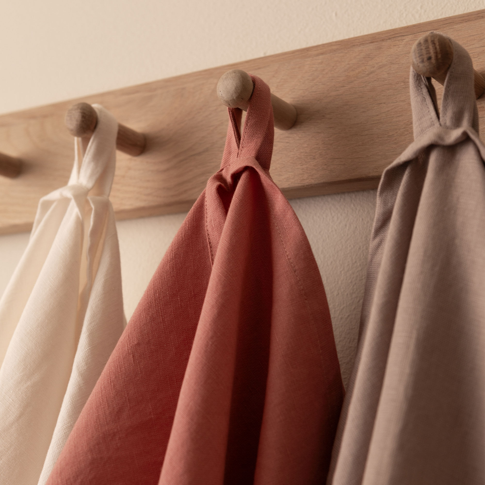 Decotique Sienna Kjøkkenhåndkle lin 70x50 cm 2-pakning, taupe