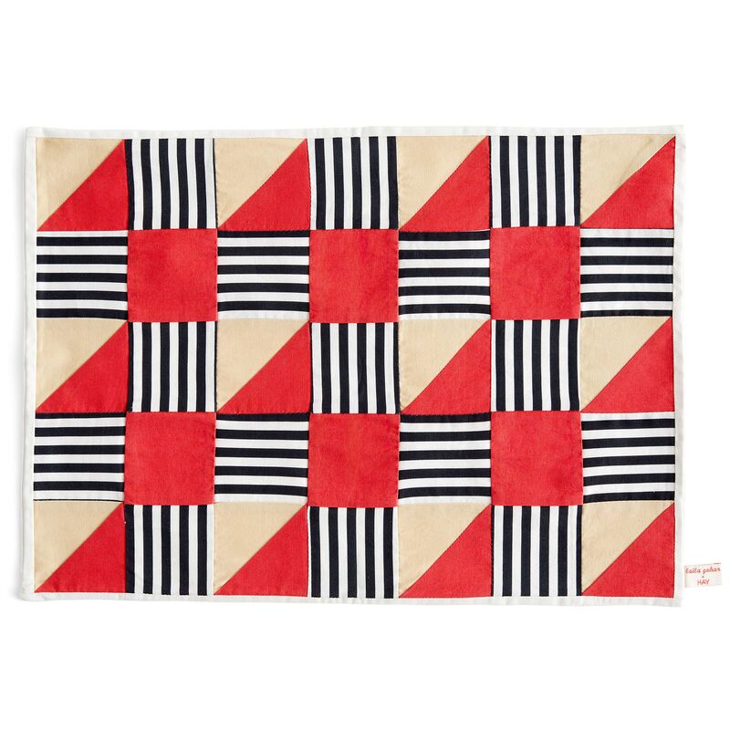 bordstablett, stripe red