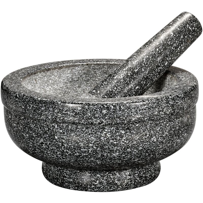 Giant Green Granit Mortel med Stöt 21 cm