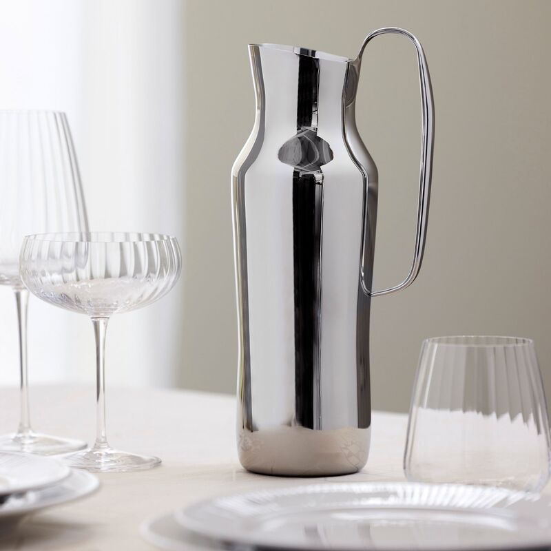 Dorotea karaffel 30 cm, polert stål