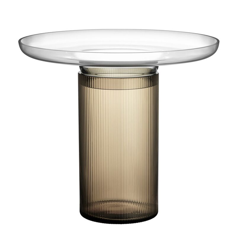 Ensemble vase 22 cm, brown/grey