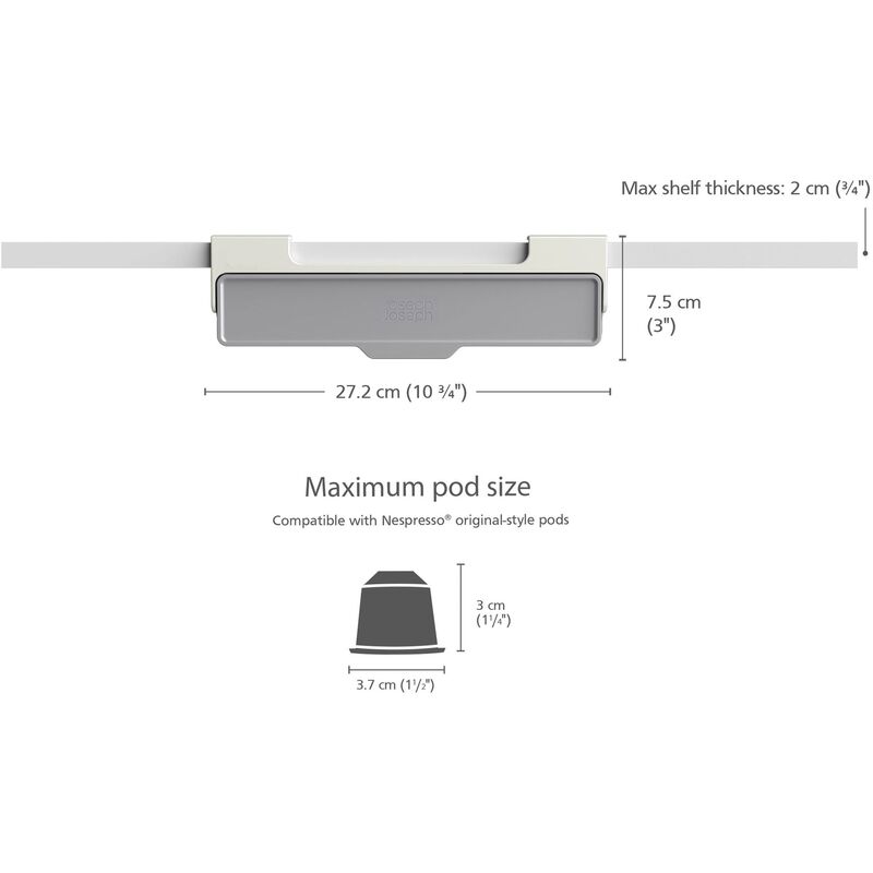Opbevaringshylde til kaffekapsler